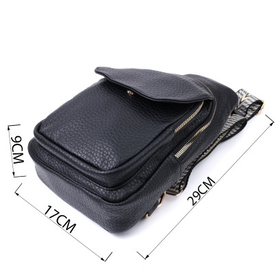 Сумка Vintage Из крупнозернистой экокожи Черная (22763) Винница - изображение 9