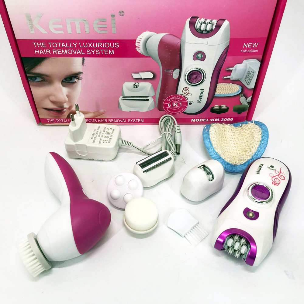 Бездротовий епілятор для зони бікіні Kemei KM-3066, Тример для депіляції Депілятор ніг і бікіні PK-83 Львів - фото 9