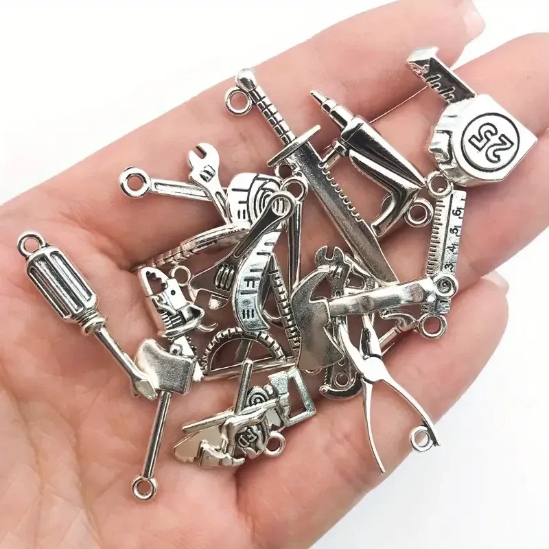 Набор подвесок «Инструменты» – 20 шт. металлические украшения для браслетов, сережек и кулонов Киев - изображение 2
