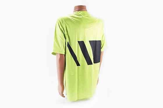 Футболка (Джерсі) чоловіча L-(Polyester 100%), короткі рукави, вільний крій, салатово-чорна, НЕ оригінал, тип 2 Київ
