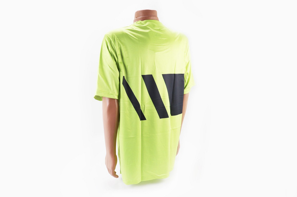 Футболка (Джерсі) чоловіча L-(Polyester 100%), короткі рукави, вільний крій, салатово-чорна, НЕ оригінал, тип 2 Київ - фото 2