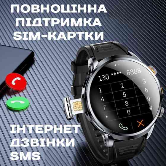 Умные смарт часы Smart Technology Lava Blue с SIM-картой (2 ремешка) Винница