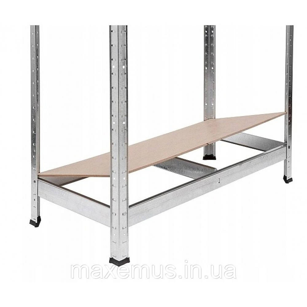 Стелаж металевий поличковий 180х90х40 Металевий стелаж у підвал оцинкований з полицею МДФ Мостиська - фото 4