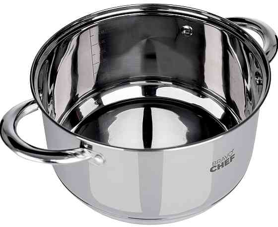 Кастрюля Bravo Chef 18 см (2.6 л) с крышкой (6720868) Киев
