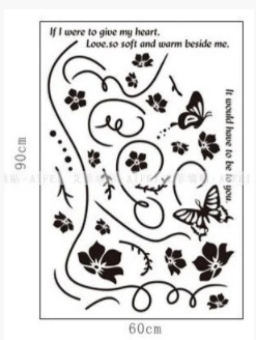 Наклейка интерьерная для декора Угловой ажур Киев - изображение 4