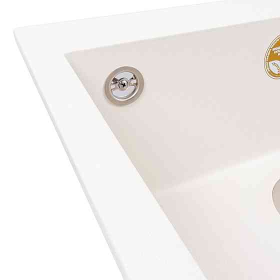 Кухонна гранітна мийка 5750 DAVINA VALESO білосніжна Коломыя