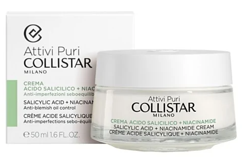 Крем для лица Collistar Attivi Puri Salicylic Acid + Niacinamide Cream 50ml Славянск