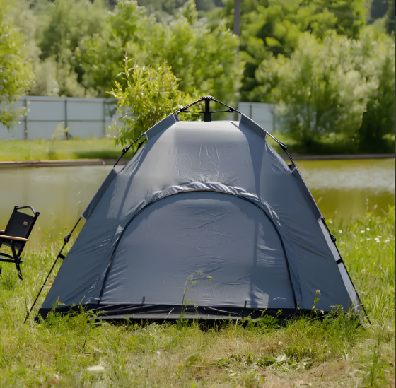 Туристичний двомісний намет Explorer Duo 200×200×140 см, сірий — легкий, міцний і зручний, ідеальний для активного відпочинку та п Львів