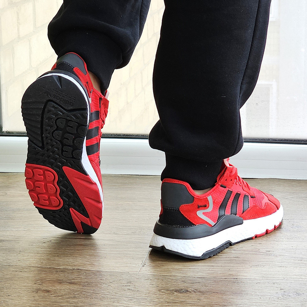 Летние Кроссовки Adidas Jogger Сеточка Красные Адидас Беговые Лёгкие (размеры: 41,42,43,44,45) Видео Обзор Днепр - изображение 3