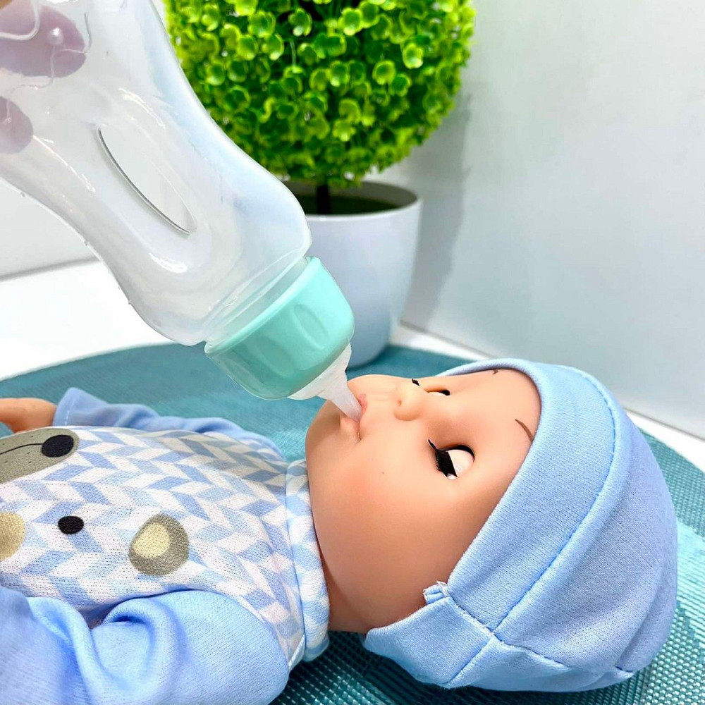 Пупс функціональний Чудо Малюк 7 функцій пляшка соска горщик в комплекті 30 cv Блакитний (2430YLL-T-DM-UA) Чернигов - изображение 5