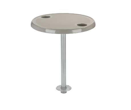 Набір Круглий Стіл Зі Стійкою Колір Сірий Київ - фото 1