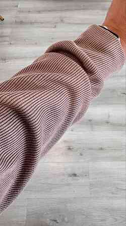 Женский стильный повседневный костюм двойка: кардиган на пуговицах + брюки трикотажный рубчик Бежевий, 50/52 Одесса