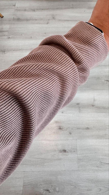 Женский стильный повседневный костюм двойка: кардиган на пуговицах + брюки трикотажный рубчик Бежевий, 50/52 Одесса - изображение 5