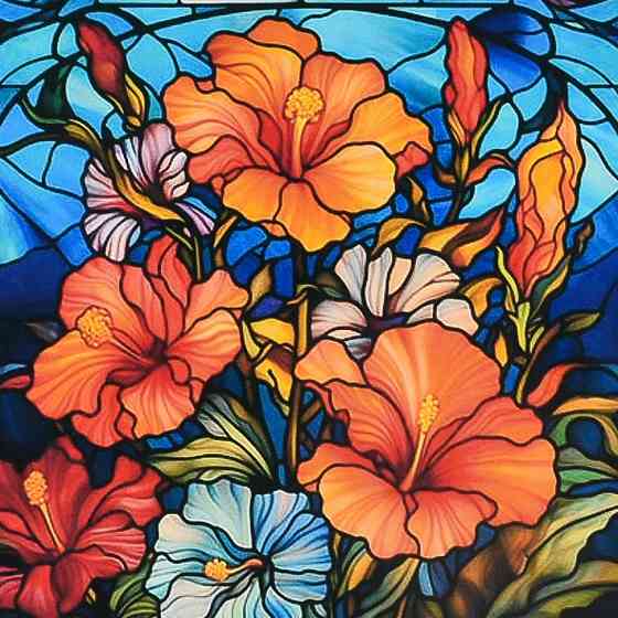 Алмазна мозаїка "Квітковий калейдоскоп" DEEX16296 не повна викладка 30х30 см Вінниця