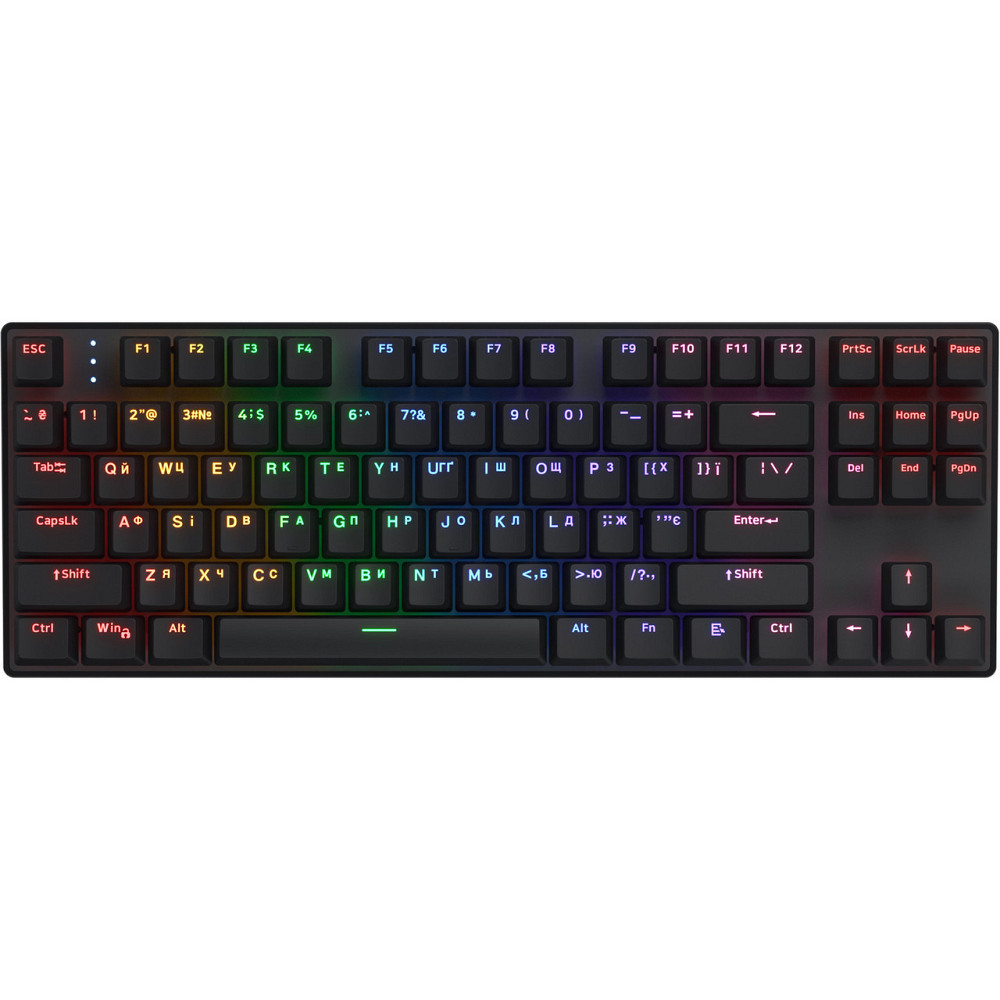 Клавіатура Hator Icefall Mecha TKL Wireless Rainbow Black (HTK287UA) ( Чорний ) Харьков - изображение 1