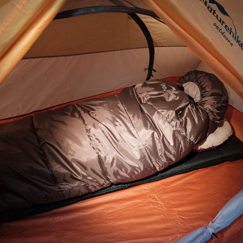 Спальник з капюшоном Naturehike U350 NH20MSD07, (1°C), правий, коричневий Киев - изображение 9