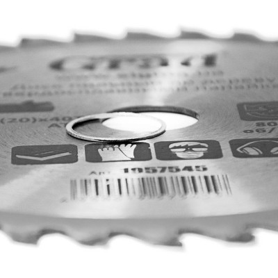 Диск пильный Grad по дереву с твердосплавными напайками Ø180×22.2(20)×40Т, 8000об/мин (1957545) Винница - изображение 3