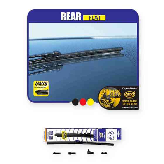 Щітка двірника заднього alca/heyner безкаркасна flat rear 300мм (+ 5 адап.) Мукачево