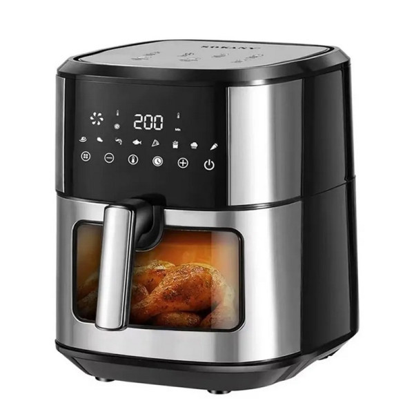 Аэрофритюрница SK-10042 5–6 л с таймером 60 мин, регулировкой температуры 80–200°C и защитой от перегрева Одесса - изображение 3
