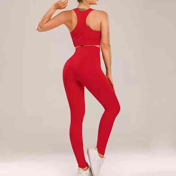 Спортивний костюм для фітнесу жіночий L червоний Київ