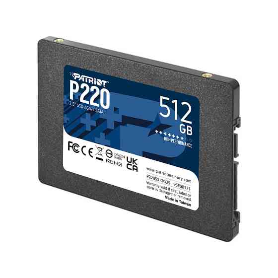 Накопичувач SSD Patriot P220 512GB 2.5