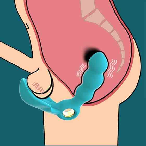 Массажер простаты Stymulator-Angelo Male Prostate Triple Stimulation (blue) Sex Aura Киев