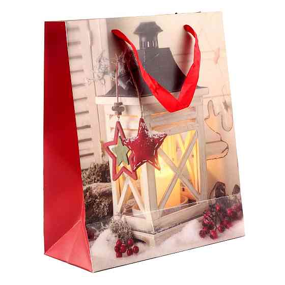Пакет паперовий "Warm Christmas" 26 х 32 см Рівне
