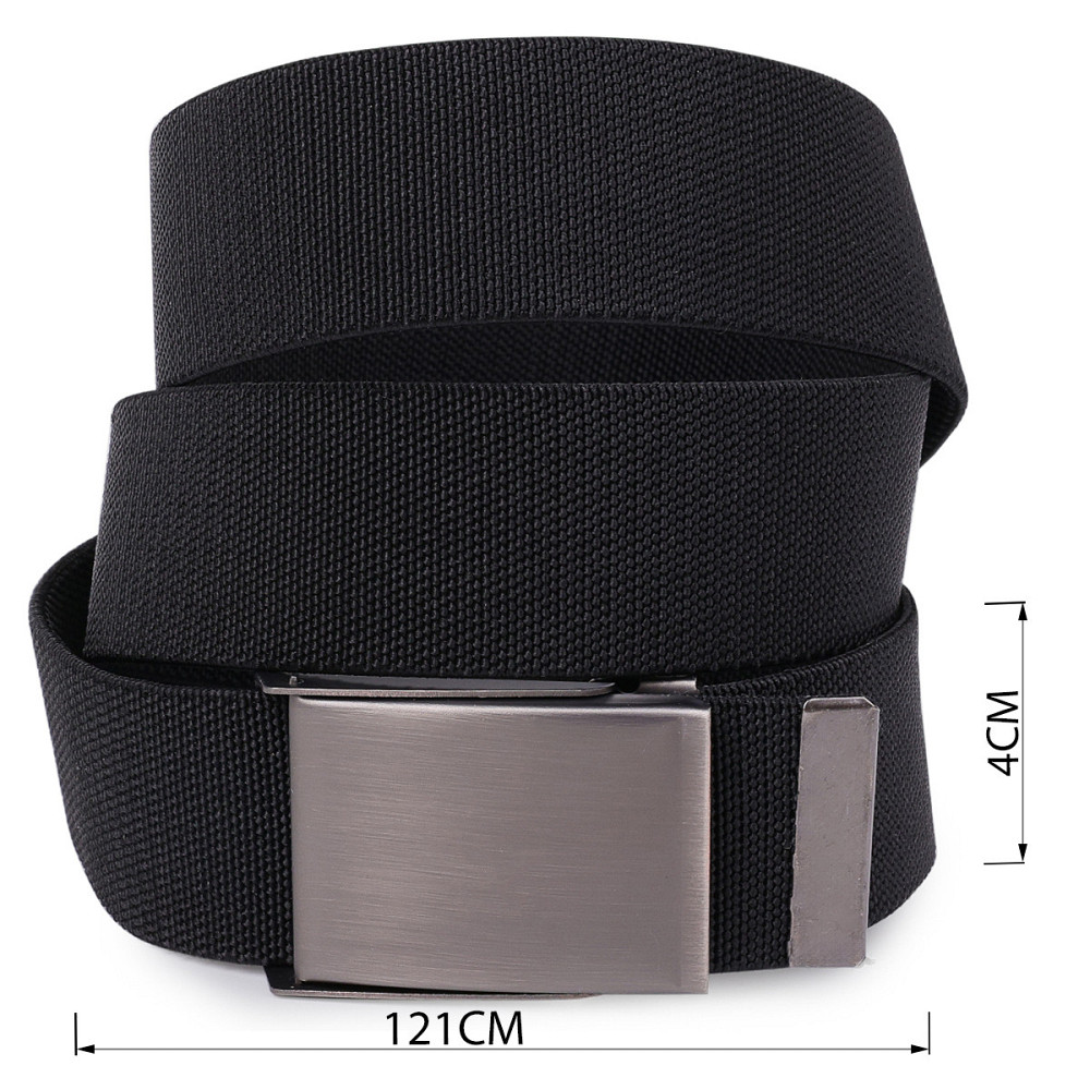 Текстильный ремень для мужчин Vintage 20579 Черный Киев - изображение 4