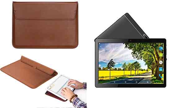 Чохол-конверт VitoCase для Hoozo X1001 Full HD, X1001 Lite Full HD, з функцією підставки для планшета Коричневий Київ