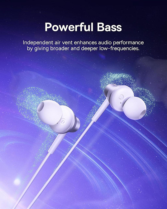 Наушники Baseus Encok CZ11 Wired Earphones Moon White A00164300213-Z1 Одесса - изображение 5