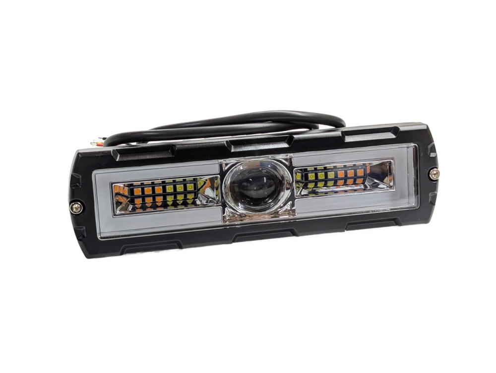 Світлодіодна фара StarLight HP-GZD-301-01 ближнє+дальнє (біле+жовте) + DRL 12/24V Харків - фото 1