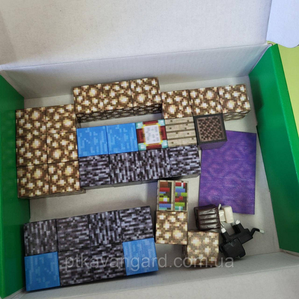 Конструктор магнітний майнкрафт 33 кубики магнітні блоки портал Dream World LZCK 046 Хмельницький - фото 5