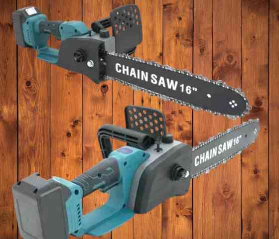 Акумуляторна Ланцюгова пила з індикатором заряду Chain Saw шина 16"(35см)36V 2 акумулятори кейс маст Київ