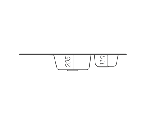 Гранітна мийка для кухні Platinum 9950 PANDORA матова Мікс Коломыя