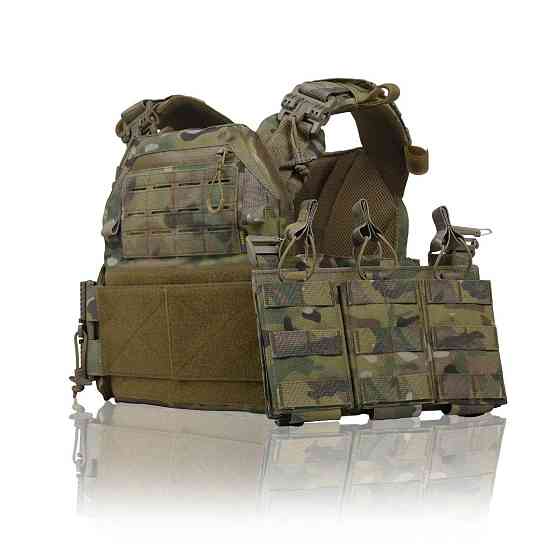 Штурмова плитоноска мультикам з швидким скиданням плитоноска kiborg  тактична військова плитоноска мультикам   WAR Львів