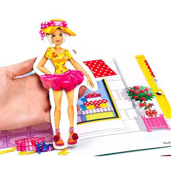 Магнітна гра Одягалка "Блондинка" Vladi Toys VT3204-30 Укр Вінниця