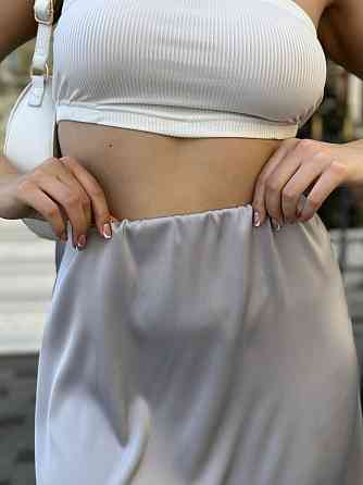 Жіноча шовкова спідниця Silk 54-56, Сірий Київ