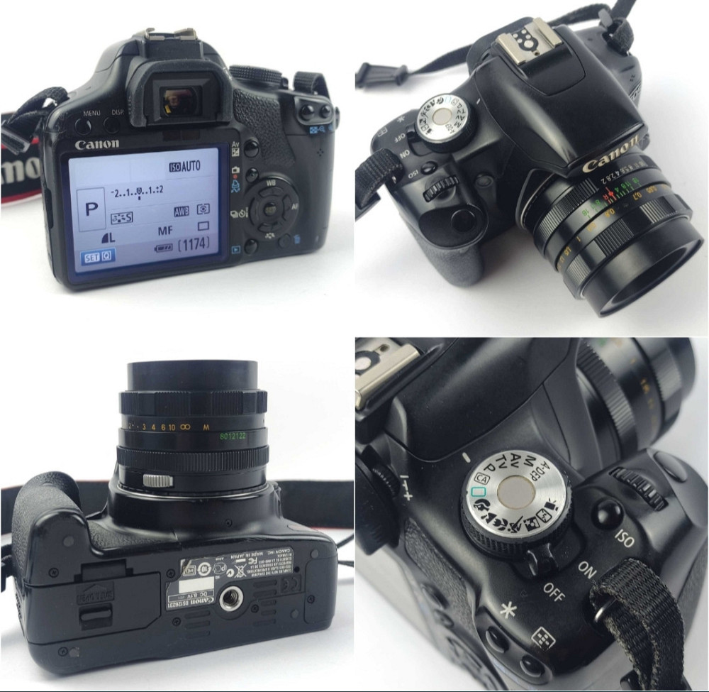 Дзеркальний фотоапарат Canon EOS 500D (Rebel T1i) + Helios 44 mm. Київ - фото 3