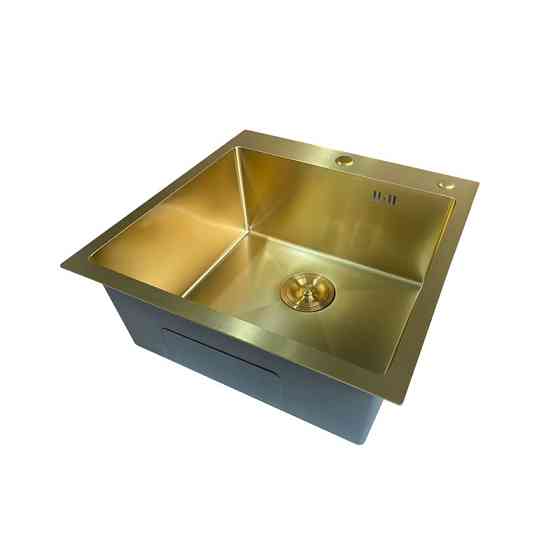 Мийка Mixxus MH5050 Micro Decor з нержавіючої сталі матове золото (3.0/0.8) MI8214 Харків
