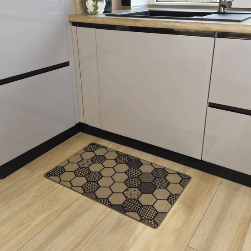 Килимок універсальний для підлоги льон Мозаїка 70*120см Дариана Житомир