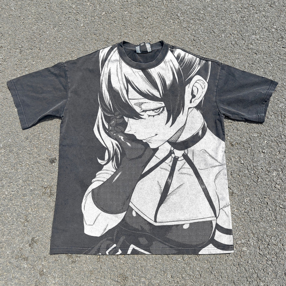 Футболка мужская с принтом аниме Аниме Фриерен Бейонд Джоурнейенд манга оверсайз (S/M/L) Черний Днепр - изображение 1