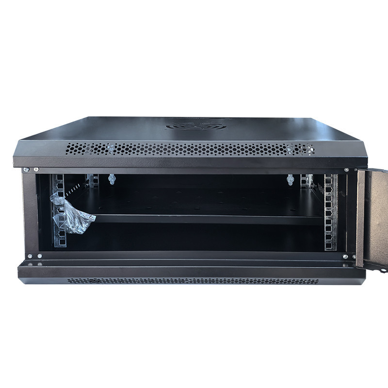 Шафа настінна серверна GEAR 4U 600x600х240 мм чорний із полицею (GWMSN-4U-600-600) Київ - фото 3