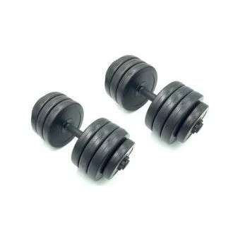 Гантели наборные композитные в пластиковой оболочке 2 шт по 19 кг Rock Pro NE-PL-G-019-2 Винница - изображение 1