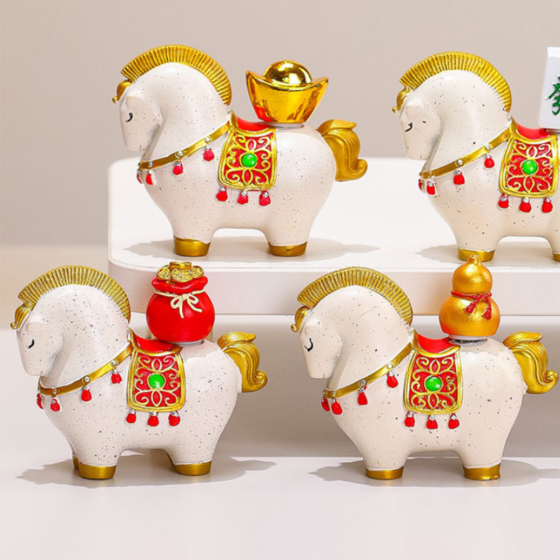 Фигурка Лошадка Разбогатей немедленно 8.5 х 6.8 см из полистоуна Белый Одесса