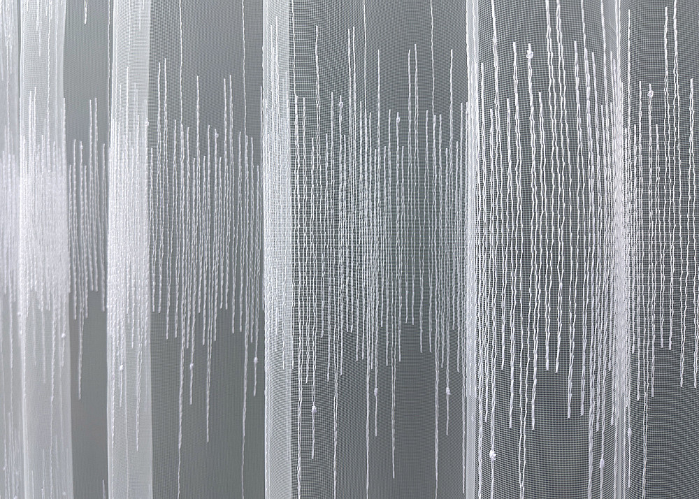 Тюль VR-Textil 1730т Фатин с вышивкой Холодный белый 300х270 см (42-0791) Киев - изображение 5