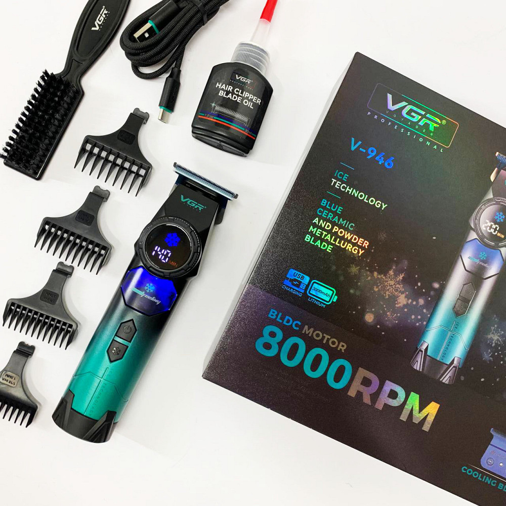 Машинка для стрижки окантовки, Машинка для стрижки волосся з універсальним живленням XM-96 Львів - фото 8