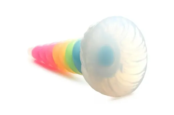 Фентезійний фалоімітатор Creature Cocks Luminescent Rainbow Silicone Dildo Львів