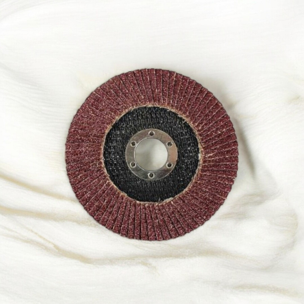 Пелюсточний диск 125x22,23 мм G60 для УШМ, абразивне коло для шліфування металу та дерева (10 шт.) Одеса - фото 5
