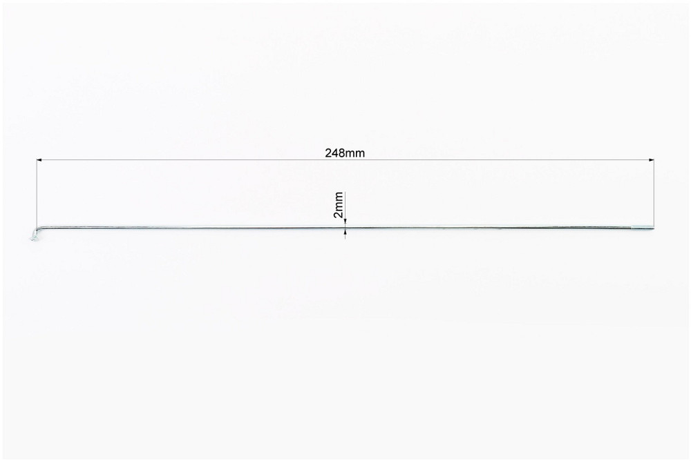 Спиця 14Gx248мм (144шт к-кт), хром Киев - изображение 2