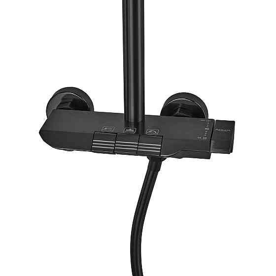 Душова колона Armata BCF-009-J Black зі змішувачем з кнопковим перемикачем, 3 режими (CH6506) Київ